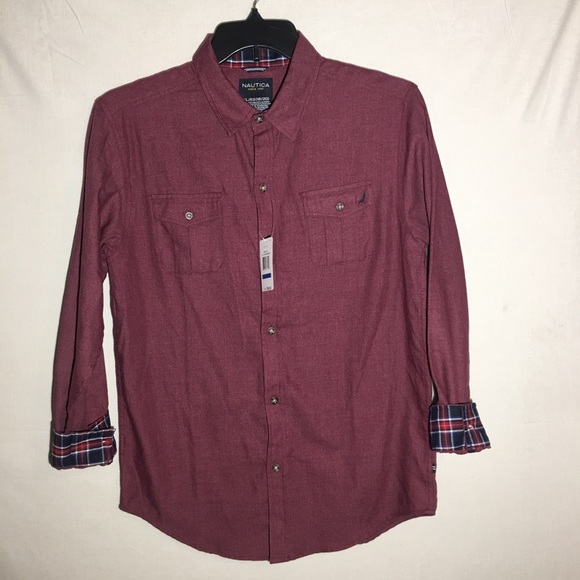 Nautica Boys Button Down Dress Shirt - Picture 1 of 6